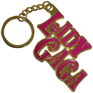 Lady Gaga - Swirly Logo Keychain ryhmässä MERCHANDISE / Merch / Pop-Rock @ Bengans Skivbutik AB (5537044)