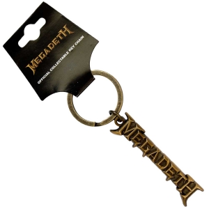 Megadeth - Gold Logo V2 Keychain ryhmässä ME SUOSITTELEMME / Uutuus Merch / Juni @ Bengans Skivbutik AB (5537053)