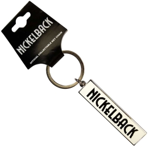 Nickelback - Black Logo White Keychain ryhmässä ME SUOSITTELEMME / Uutuus Merch / Juni @ Bengans Skivbutik AB (5537069)