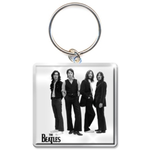 The Beatles - White Iconic Image Photo Print Keycha ryhmässä MERCHANDISE @ Bengans Skivbutik AB (5537116)