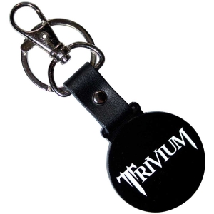 Trivium - Classic Logo Mono Circle Keychain ryhmässä MERCHANDISE / Merch / Hårdrock @ Bengans Skivbutik AB (5537127)