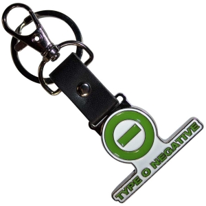 Type O Negative - Negative Emblem & Text Logo Keychain ryhmässä MERCHANDISE / Merch / Hårdrock @ Bengans Skivbutik AB (5537139)