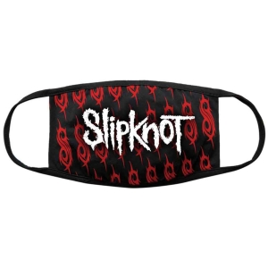 Slipknot - White Logo & Sigils Bl Face Mask ryhmässä MERCHANDISE @ Bengans Skivbutik AB (5537251)