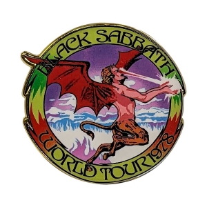 Black Sabbath - World Tour 1978 Pin Badge ryhmässä MERCHANDISE / Merch / Hårdrock @ Bengans Skivbutik AB (5537276)