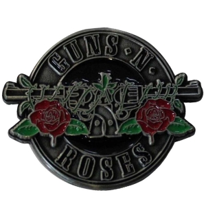 Guns N Roses - Silver Circle Logo Pin Badge ryhmässä MERCHANDISE / Merch / Hårdrock @ Bengans Skivbutik AB (5537311)