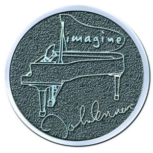 John Lennon - Imagine Hichrome Pin Badge ryhmässä MERCHANDISE @ Bengans Skivbutik AB (5537323)