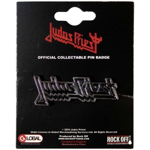 Judas Priest - Logo Pin Badge ryhmässä ME SUOSITTELEMME / Uutuus Merch / Juni @ Bengans Skivbutik AB (5537329)