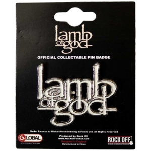 Lamb Of God - Logo Pin Badge ryhmässä ME SUOSITTELEMME / Uutuus Merch / Juni @ Bengans Skivbutik AB (5537342)