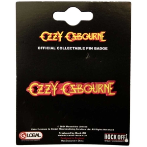 Ozzy Osbourne - Logo Pin Badge ryhmässä ME SUOSITTELEMME / Uutuus Merch / Juni @ Bengans Skivbutik AB (5537378)