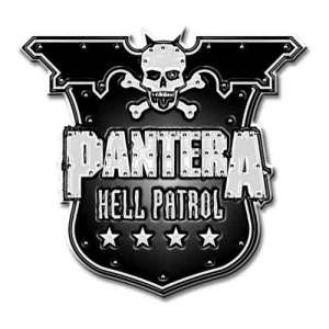 Pantera - Hell Patrol Shield Pin Badge ryhmässä MERCHANDISE / Merch / Hårdrock @ Bengans Skivbutik AB (5537381)