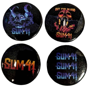 Sum 41 - Out For Blood Pin Badge Set ryhmässä MERCHANDISE @ Bengans Skivbutik AB (5537450)