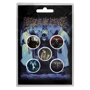 Cradle Of Filth - Cryptoriana Button Badge Pack ryhmässä MERCHANDISE / Merch / Hårdrock @ Bengans Skivbutik AB (5537457)