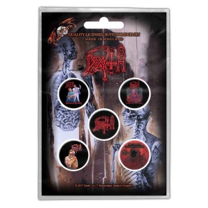 Death - Albums Button Badge Pack ryhmässä MERCHANDISE @ Bengans Skivbutik AB (5537461)