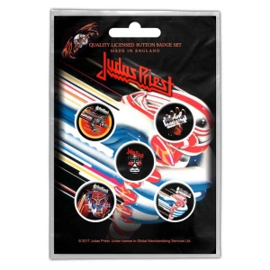 Judas Priest - Turbo Retail Pack Button Badge Pack ryhmässä MERCHANDISE @ Bengans Skivbutik AB (5537467)