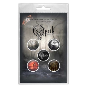 Opeth - Classic Albums Button Badge Pack ryhmässä MERCHANDISE @ Bengans Skivbutik AB (5537473)