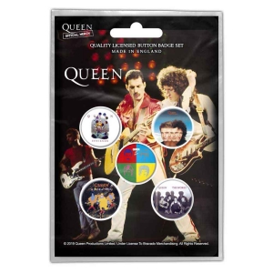 Queen - Later Albums Retail Packed Button Badge ryhmässä MERCHANDISE @ Bengans Skivbutik AB (5537476)