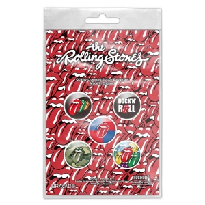 Rolling Stones - Rock 'N' Roll Button Badge Pack ryhmässä MERCHANDISE @ Bengans Skivbutik AB (5537478)