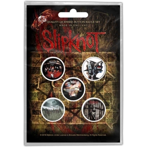 Slipknot - Albums Button Badge Pack ryhmässä MERCHANDISE @ Bengans Skivbutik AB (5537480)