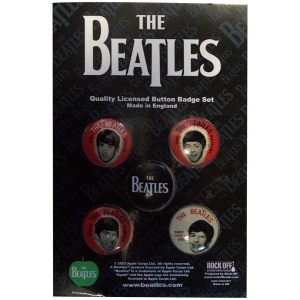 The Beatles - Vintage Portrait Button Badge Pack ryhmässä MERCHANDISE / Pin-Button Badge / Pop-Rock @ Bengans Skivbutik AB (5537483)