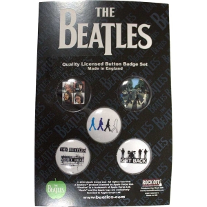 The Beatles - 1969-1970 Button Badge Pack ryhmässä MERCHANDISE @ Bengans Skivbutik AB (5537489)