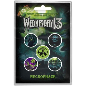 Wednesday 13 - Necrophaze Button Badge Pack ryhmässä MERCHANDISE @ Bengans Skivbutik AB (5537498)