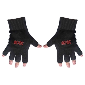 Ac/Dc - Classic Red Logo Fingerless Gloves ryhmässä MERCHANDISE @ Bengans Skivbutik AB (5537576)