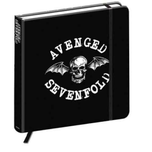 Avenged Sevenfold - Deathbat Logo Notebook ryhmässä MERCHANDISE / Merch / Hårdrock @ Bengans Skivbutik AB (5537594)