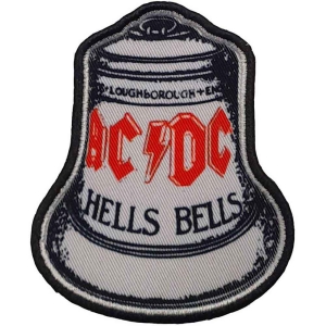 Ac/Dc - Hells Bells White Printed Patch ryhmässä MERCHANDISE @ Bengans Skivbutik AB (5537662)