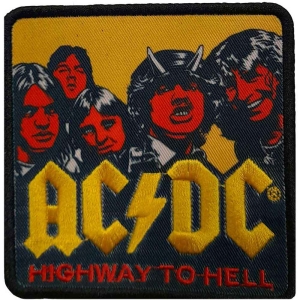 Ac/Dc - Highway To Hell Alt Colour Printed Patch ryhmässä MERCHANDISE @ Bengans Skivbutik AB (5537663)