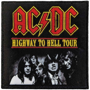 Ac/Dc - Highway To Hell Tour Woven Patch ryhmässä MERCHANDISE @ Bengans Skivbutik AB (5537666)