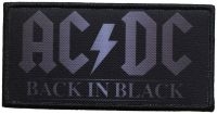 Ac/Dc - Patch Back In Black (5,1 X 10,1 Cm) ryhmässä ME SUOSITTELEMME / Perjantain julkaisut / Fredag den 26:e Juli 2024 @ Bengans Skivbutik AB (5537669)