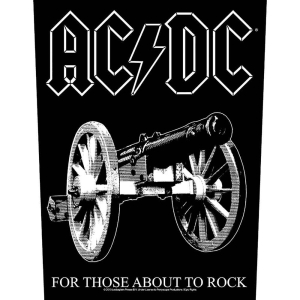 Ac/Dc - For Those About To Rock Back Patch ryhmässä MERCHANDISE @ Bengans Skivbutik AB (5537676)