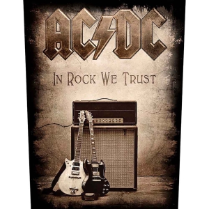 Ac/Dc - In Rock We Trust Back Patch ryhmässä MERCHANDISE @ Bengans Skivbutik AB (5537678)