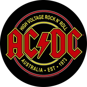 Ac/Dc - High Voltage Rock N Roll Back Patch ryhmässä MERCHANDISE @ Bengans Skivbutik AB (5537680)