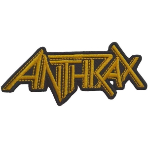 Anthrax - Yellow Logo Woven Patch ryhmässä MERCHANDISE @ Bengans Skivbutik AB (5537712)