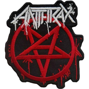 Anthrax - Pent Logo Woven Patch ryhmässä MERCHANDISE / Merch / Hårdrock @ Bengans Skivbutik AB (5537715)