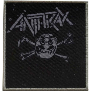 Anthrax - Cross Bones Printed Patch ryhmässä MERCHANDISE @ Bengans Skivbutik AB (5537716)