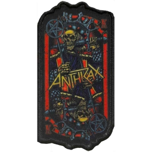 Anthrax - Evil King Printed Patch ryhmässä MERCHANDISE / Merch / Hårdrock @ Bengans Skivbutik AB (5537720)