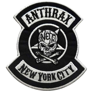 Anthrax - Nyc Woven Patch ryhmässä MERCHANDISE @ Bengans Skivbutik AB (5537721)