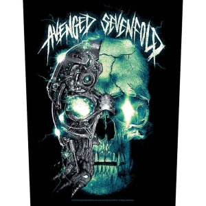 Avenged Sevenfold - Mechanical Skull Back Patch ryhmässä MERCHANDISE / Merch / Hårdrock @ Bengans Skivbutik AB (5537731)