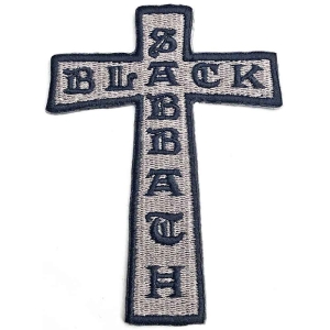 Black Sabbath - Cross Woven Patch ryhmässä MERCHANDISE @ Bengans Skivbutik AB (5537748)