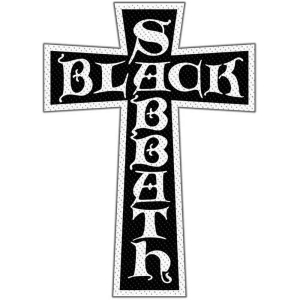 Black Sabbath - Cross Logo Cut Out Retail Packaged Patch ryhmässä MERCHANDISE @ Bengans Skivbutik AB (5537761)