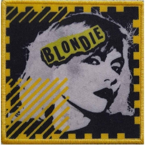 Blondie - Punk Logo Mono Printed Patch ryhmässä MERCHANDISE @ Bengans Skivbutik AB (5537768)