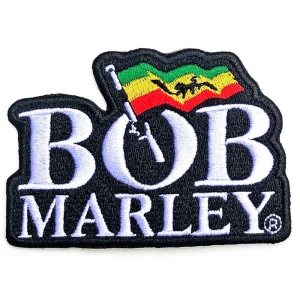 Bob Marley - Logo Woven Patch ryhmässä MERCHANDISE @ Bengans Skivbutik AB (5537772)