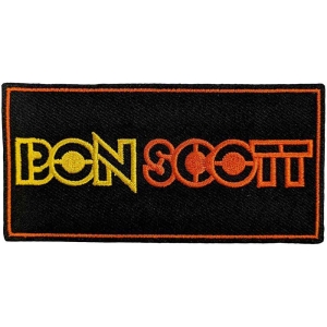 Bon Scott - Logo Woven Patch ryhmässä MERCHANDISE @ Bengans Skivbutik AB (5537774)