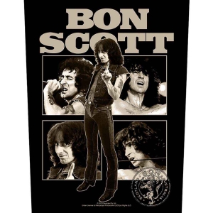 Bon Scott - Collage Back Patch ryhmässä MERCHANDISE @ Bengans Skivbutik AB (5537776)