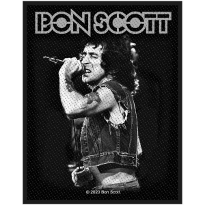 Bon Scott - Bon Scott Standard Patch ryhmässä MERCHANDISE @ Bengans Skivbutik AB (5537777)