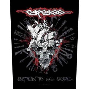 Carcass - Rotten To The Gore Back Patch ryhmässä MERCHANDISE @ Bengans Skivbutik AB (5537788)