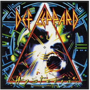 Def Leppard - Hysteria Standard Patch ryhmässä MERCHANDISE / Merch / Hårdrock @ Bengans Skivbutik AB (5537831)