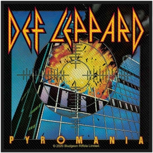 Def Leppard - Pyromania Standard Patch ryhmässä MERCHANDISE / Merch / Hårdrock @ Bengans Skivbutik AB (5537833)